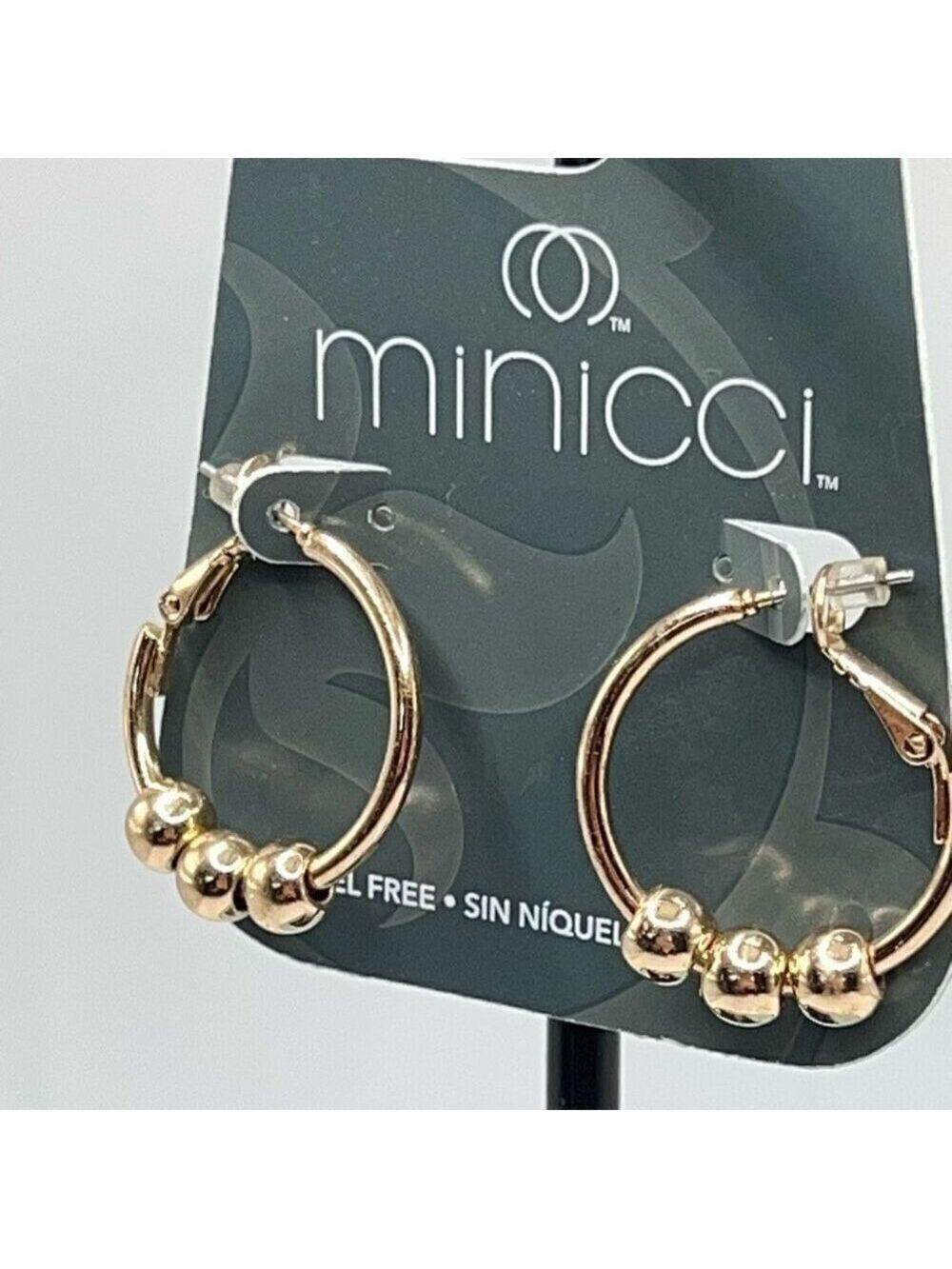 Minicci Gold Hoop Earrings